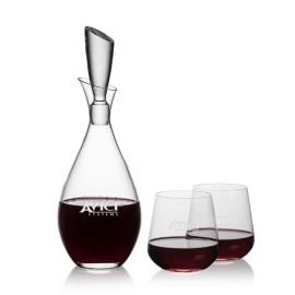 Custom Juliette Decanter & 2 Howden Stemless Wine  Custom Juliette Decanter & 2 Howden Stemless Wine