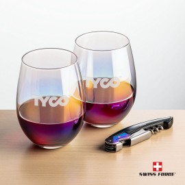 Customized Swiss Force Opener & 2 Miami Wine - Black