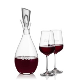 Juliette Decanter & Laurent Wine with Logo