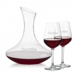 Hampton Carafe & Mandelay Wine with Logo