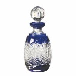 Waterford Crystal Seahorse Cobalt Decanter Custom Imprinted