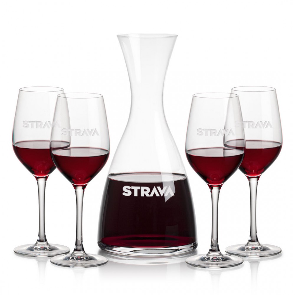 Personalized Barham Carafe & 4 Lerthbridge Wine Personalized Barham Carafe & 4 Lerthbridge Wine
