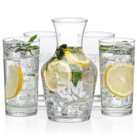 Summit Carafe & 4 Aristocrat Beverage with Logo  Summit Carafe & 4 Aristocrat Beverage with Logo