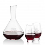 Terrassa Carafe & Glenarden Stemless Wine with Logo