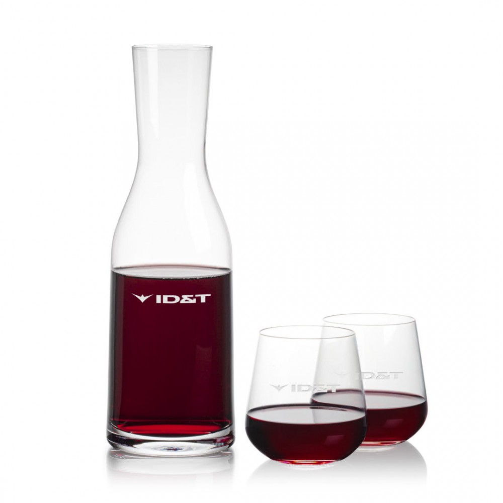 Caldmore Carafe & Howden Stemless Wine with Logo Caldmore Carafe & Howden Stemless Wine with Logo