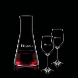 Torquay Carafe & 2 Wine with Logo