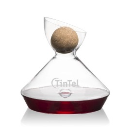 Woodbury Carafe w/Cork Stopper with Logo  Woodbury Carafe w/Cork Stopper with Logo