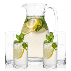 Customized St Tropez Pitcher & 4 Stockton Beverage