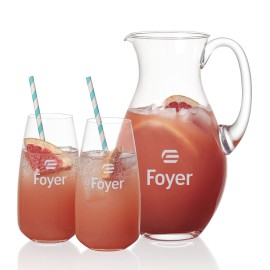 Charleston Pitcher & 2 Hogarth Beverage with Logo