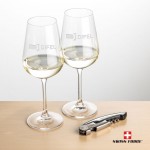 Swiss Force Opener & 2 Laurent Wine - Silver with Logo