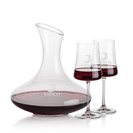 Innisfil Carafe & Dakota Wine with Logo