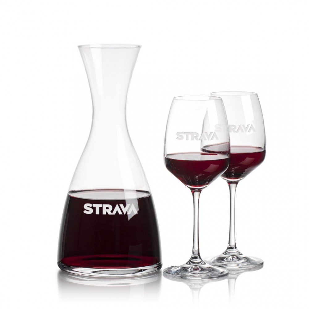 Personalized Barham Carafe & Oldham Wine