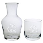 Personalized 2-Piece Carafe and Glass Set