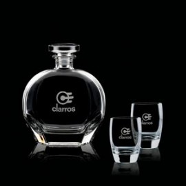 Promotional Belfast Decanter & 2 On-the-Rocks