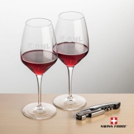 Swiss Force Opener & 2 Brunswick Wine - Silver with Logo  Swiss Force Opener & 2 Brunswick Wine - Silver with Logo