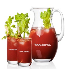 St Tropez Pitcher & 2 Sandown Beverage with Logo