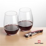 Promotional Swiss Force Opener & 2 Laurent Wine - Red