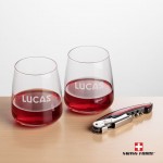 Swiss Force Opener & 2 Dunhill Wine - Red with Logo