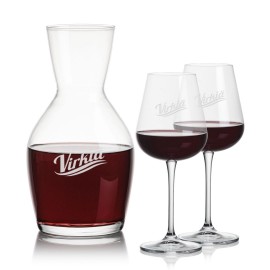 Personalized Westwood Carafe & Breckland Wine