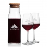 Aviston Carafe & Mandelay Wine with Logo