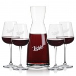 Winchester Carafe & 4 Breckland Wine with Logo