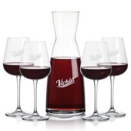 Logo Branded Winchester Carafe & 4 Breckland Wine