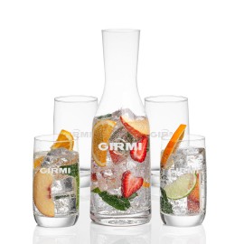Personalized Caldmore Carafe & 4 Sandown Beverage  Personalized Caldmore Carafe & 4 Sandown Beverage