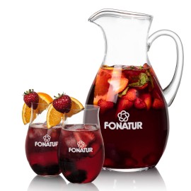 Logo Branded Geneva Pitcher & 2 Avondale Beverage  Logo Branded Geneva Pitcher & 2 Avondale Beverage