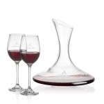 Madagascar Carafe & Burlington Wine with Logo