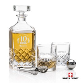 Longford Decanter Set & Ice Balls with Logo