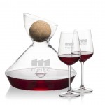 Promotional Woodbury Carafe w/Cork Stopper & Elderwood Wine
