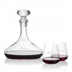 Stratford Decanter & Breckland Stemless Wine with Logo
