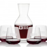 Personalized Westwood Carafe & 4 Crestview Stemless