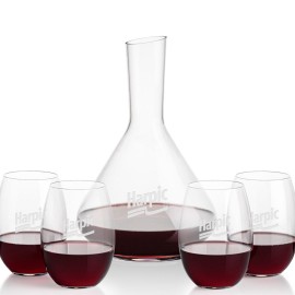 Customized Terrassa Carafe & 4 Carlita Slemless Wine  Customized Terrassa Carafe & 4 Carlita Slemless Wine