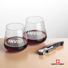 Swiss Force Opener & 2 Breckland Wine - Black with Logo  Swiss Force Opener & 2 Breckland Wine - Black with Logo