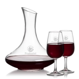 Kanata Carafe & 2 Vantage Wine with Logo