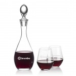 Custom Malvern Decanter & Reina Stemless Wine