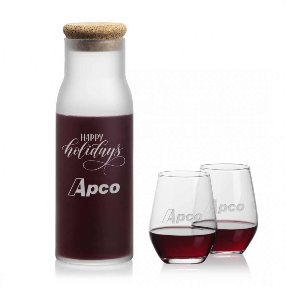 Customized Yarmouth Carafe & Mandelay Stemless Wine Customized Yarmouth Carafe & Mandelay Stemless Wine