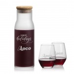 Customized Yarmouth Carafe & Mandelay Stemless Wine