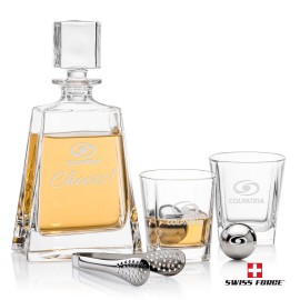 Arcadia Decanter Set & Ice Ball with Logo