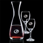 Logo Branded Bishop Carafe & 2 Wine