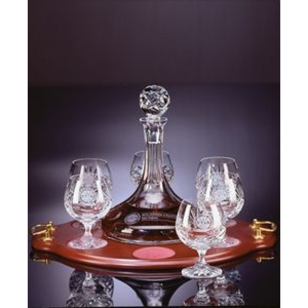 Trafalgar Brandy Set with Tray Custom Engraved Trafalgar Brandy Set with Tray Custom Engraved