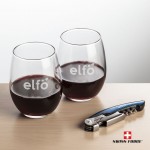 Swiss Force Opener & 2 Stanford Wine - Blue with Logo