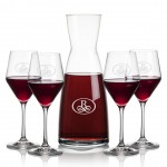 Winchester Carafe & 4 Bengston Wine with Logo