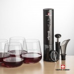 Promotional Swiss Force Opener & 4 Howden Stemless Wine