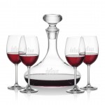 Stratford Decanter & 4 Coleford Wine with Logo