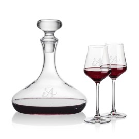 Stratford Decanter & 2 Bretton Wine with Logo