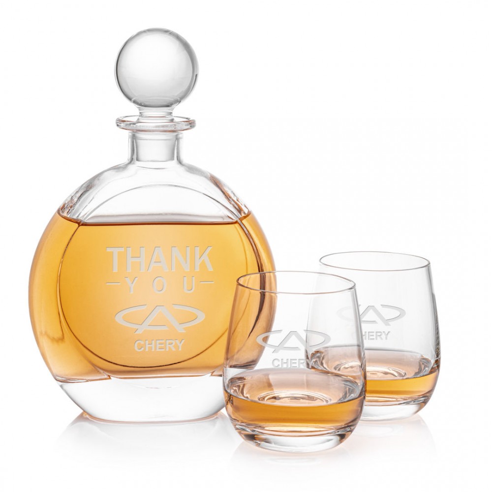 Bonello Decanter & Salem Set with Logo Bonello Decanter & Salem Set with Logo