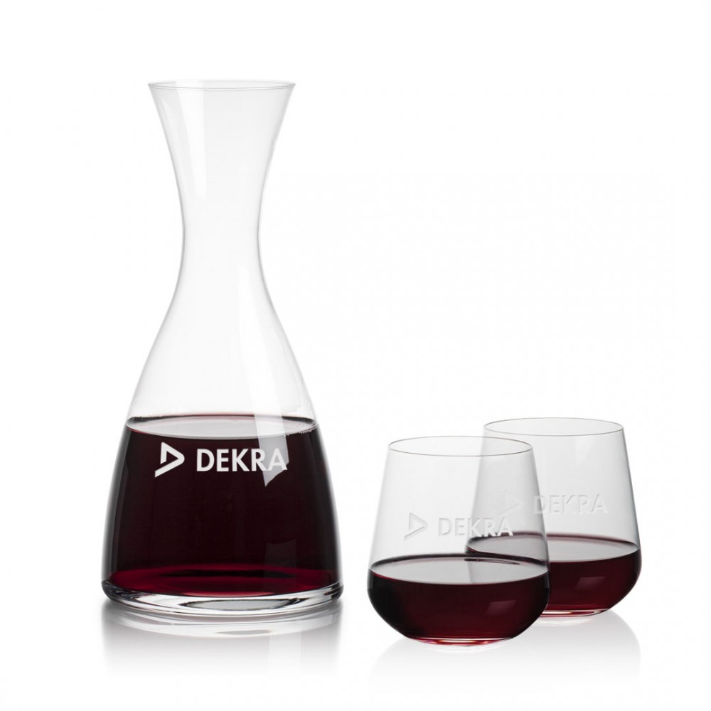 Barham Carafe & Howden Stemless Wine with Logo Barham Carafe & Howden Stemless Wine with Logo