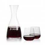 Barham Carafe & Howden Stemless Wine with Logo